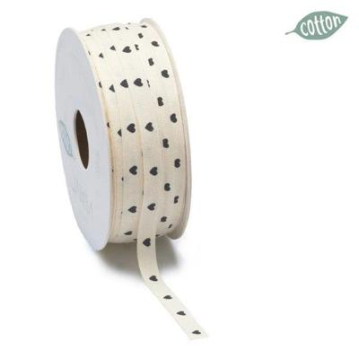 Lint COTTON Cuore creme 8mm x 25meter