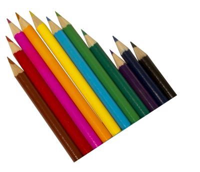 Clown lange kleurpotloden 12 stuks