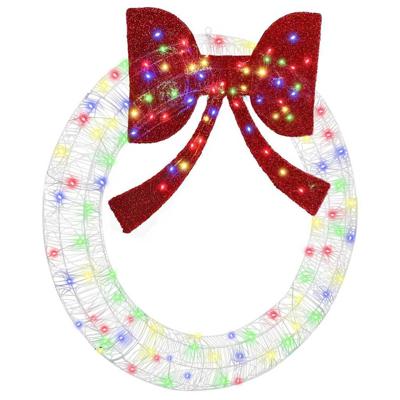 Krans met LED -striplichten Multikleur 120 cm Acryl Krans met LED -striplichten Multikleur 120 cm Acryl