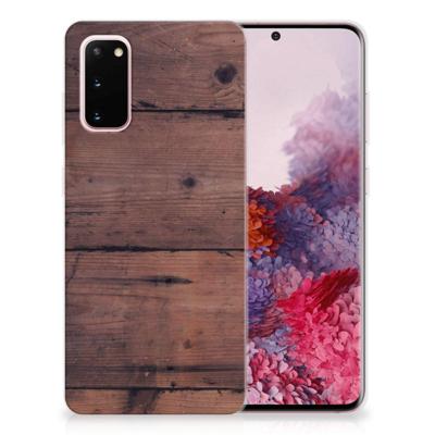 Samsung Galaxy S20 | Bumper Hoesje | Old Wood