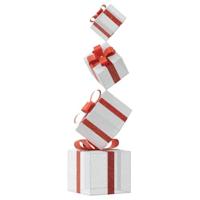 Kerstdecoratie geschenkdoos 80 LED's warm wit - thumbnail