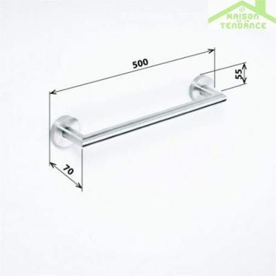 Handdoekhouder Sapho X-Steel Hangend 50.5 cm Geborsteld RVS Sapho Handdoekhouder Sapho X-Steel Hangend 50.5 cm Geborsteld RVS Sapho