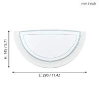 Eglo WandlampPlanet 1 wit - 83154 - thumbnail