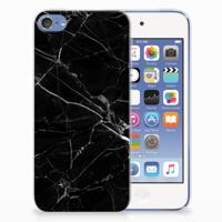 Apple iPod Touch 5 | 6 | TPU | Siliconen hoesje | Marmer Zwart - Origineel Cadeau Vader - thumbnail
