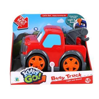 Kiddygo Busy Truck + Licht en Geluid Rood