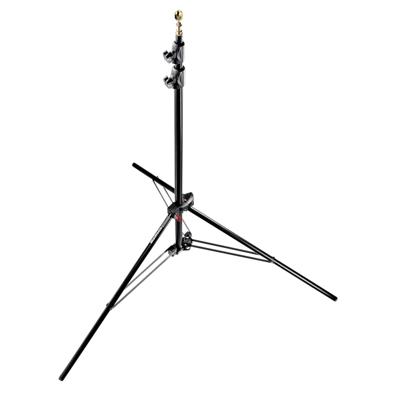 Manfrotto 1052BAC Stativo Serie Babylight con Sistema Pneumatico, 3 Sezioni in Alluminio, Altezza 237 cm, Nero