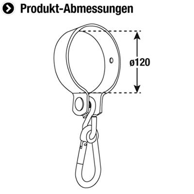Connex Schommelhaak Ronde Buis 120Mm Gvz - DY270509