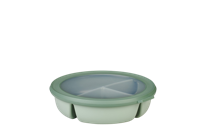 Mepal Multikom Cirqula vershouddoos 3-vaks bento bowl Rond Nordic sage - thumbnail