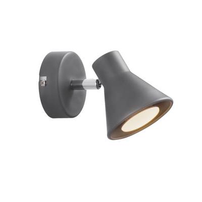 Wandlamp grijs Nordlux 'Eik' leeslamp met stekker modern GU10 110mm