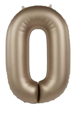 Folieballon Cijfer 0 Starlight Gold (86cm)