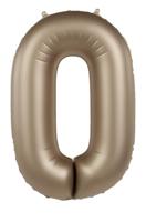 Folieballon Cijfer 0 Starlight Gold (86cm) - thumbnail