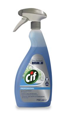 Glas- en interieurreiniger Cif professional spray 750ml