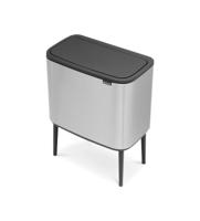 Brabantia Bo touch bin 11+23 liter matt steel fingerprint proof - thumbnail