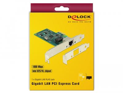DeLOCK pci express card > 1 x gigabit lan netwerkadapter