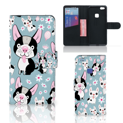 Huawei P10 Lite | Telefoonhoesje | Met pasjeshouder | Hondjes Huawei P10 Lite | Telefoonhoesje | Met pasjeshouder | Hondjes