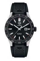 Horlogeband Smartwatch Tag Heuer SAR2A80.FT6049 Rubber Zwart 22mm - thumbnail