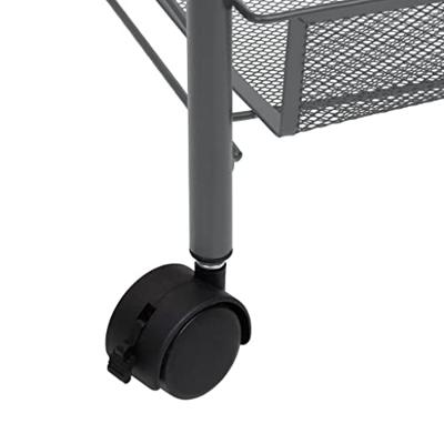 VidaXL Keukentrolley 4-laags 46x26x85 cm ijzer grijs VidaXL Keukentrolley 4-laags 46x26x85 cm ijzer grijs