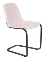 Zuiver Eetkamerstoel 'Thirsty' Gerecycled PET, kleur Roze - thumbnail