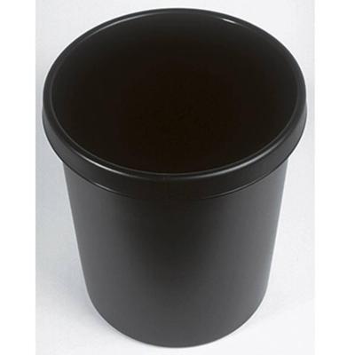 Helit the german H6106195 Prullenbak 30 l (Ø x h) 35 cm x 40.5 cm Polyethyleen Zwart 1 stuk(s)