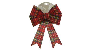 Strik polyester Schotse ruit L22cm