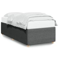 Bedframe zonder matras 80x200 cm stof donkergrijs - thumbnail