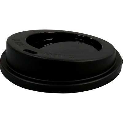 Deksel | PP | rond | reusable | Ø90mm | zwart | 80 stuks