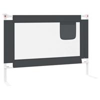 VidaXL Bedhekje peuter 90x25 cm stof donkergrijs - thumbnail