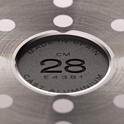 Pan Valira 4667/25 Zwart Zwart/Zilverkleurig Metaal Roestvrij staal Aluminium