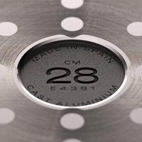 Pan Valira 4667/25 Zwart Zwart/Zilverkleurig Metaal Roestvrij staal Aluminium - thumbnail