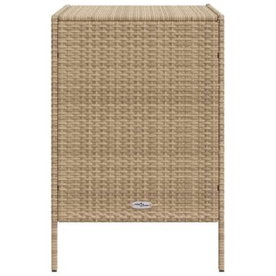 Tuinkast 55x59x80 cm poly rattan beige