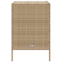 Tuinkast 55x59x80 cm poly rattan beige - thumbnail