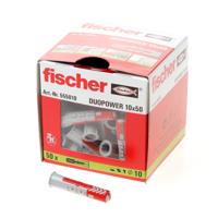 10mm plug Duopower 10x50mm met kraag universeel voor muur gipsplaat hollewand 50 stuks - thumbnail