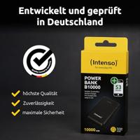 Intenso Intenso Power Bank B10000 black Powerbank 10000 mAh Li-ion USB-A, USB-C Zwart - thumbnail