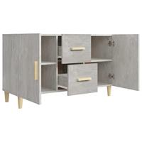 Dressoir 100x36x60 cm bewerkt hout betongrijs - thumbnail