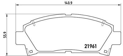 Remblokken set P83028