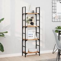 Wandschappen 4 st zwevend olieafwerking 60x20x2 cm acaciahout - thumbnail