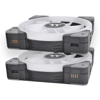 Thermaltake CL-F143-PL12SW-A PC-ventilator Zwart, Transparant, RGB (b x h x d) 120 x 120 x 25 mm Incl. RGB-verlichtingsbesturing