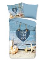 Pure Dekbedovertrek "strand/ zee" - Multi - (135x200 cm) - Microfiber - thumbnail