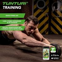 Tunturi Trainingswiel Deluxe l brede buikspiertrainer l incl kniemat - thumbnail