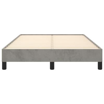 Bedframe zonder matras 120x190 cm fluweel lichtgrijs