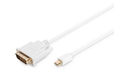 Digitus AK-340305-020-W DisplayPort-kabel Mini-displayport / DVI Adapterkabel Mini DisplayPort-stekker, DVI-D 24+1-polige stekker 2.00 m Wit Schroefbaar Digitus AK-340305-020-W DisplayPort-kabel Mini-displayport / DVI Adapterkabel Mini DisplayPort-stekker, DVI-D 24+1-polige stekker 2.00 m Wit Schroefbaar