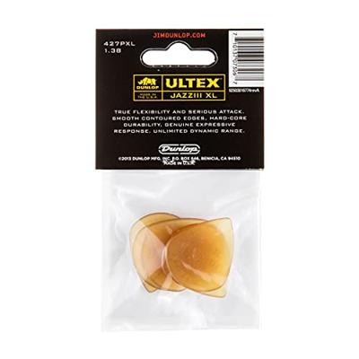 Dunlop Ultex Jazz III XL 6-Pack plectrumset geel