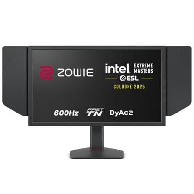 BenQ ZOWIE XL2586X+ eSports Gaming Monitor, 24 inch, 600Hz, Fast TN, DyAc 2, 1080p, HDMI 2.1 X3, DisplayPort 1.4, XL Setting to Share, S Switch, beschermkap, hoogteverstelbaar, PROGamer Base