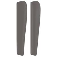 Boxspring met matras kunstleer grijs 80x200 cm - thumbnail