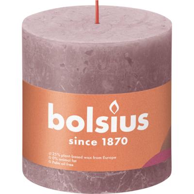 Bolsius kaars rustiek 10x10 cm ash rose