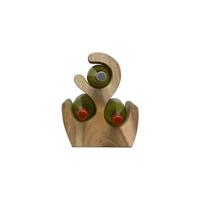 Flessenrek - 25x18x31 - Naturel - Suar - thumbnail