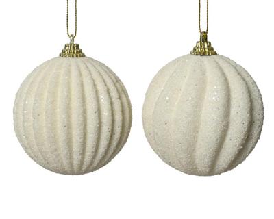 Kerstbal foam d8 cm wolwit a2 kerst Decoris - Decoris
