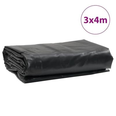 VidaXL Dekzeil 650 g/m² 3x4 m antracietkleurig