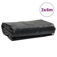 VidaXL Dekzeil 650 g/m² 3x4 m antracietkleurig - thumbnail