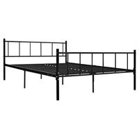 Bedframe metaal zwart 180x200 cm - thumbnail